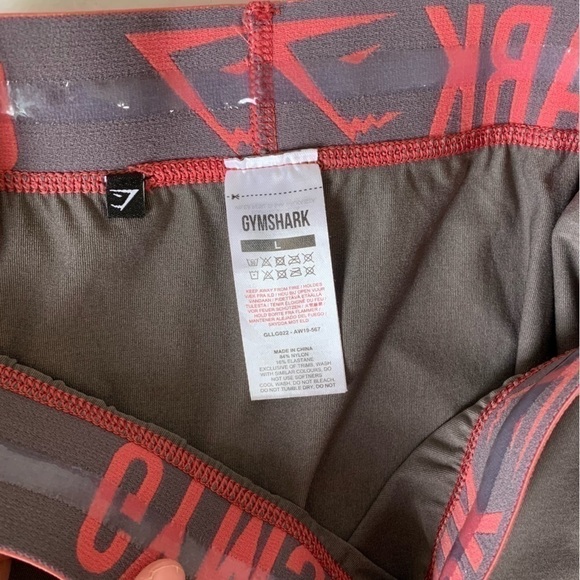 Gymshark Fit Cropped Seamless women’s Leggings Gray and Pink - Picture 3 of 6
